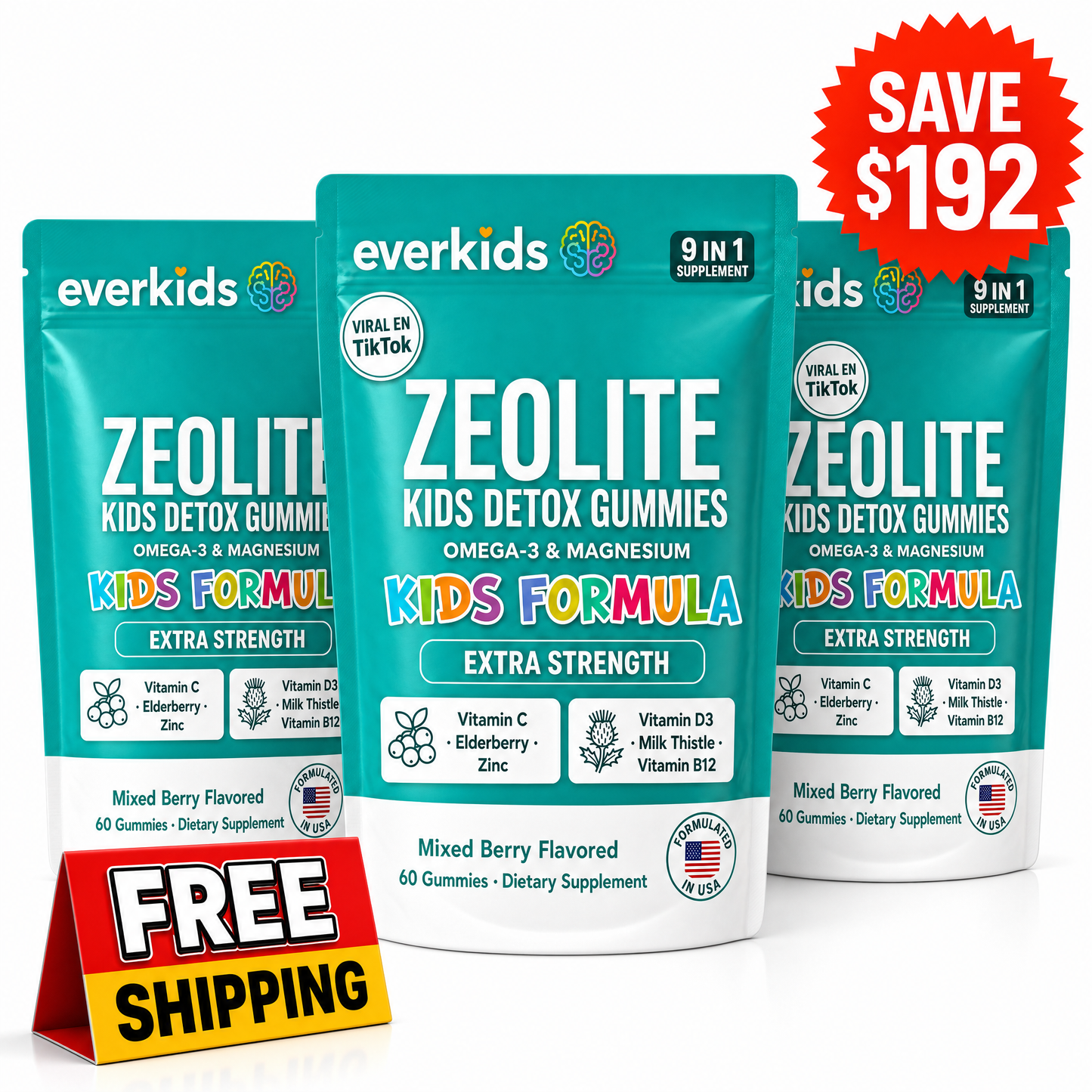 Zeolite Detox Gummies – Plant-Based Gelatin
