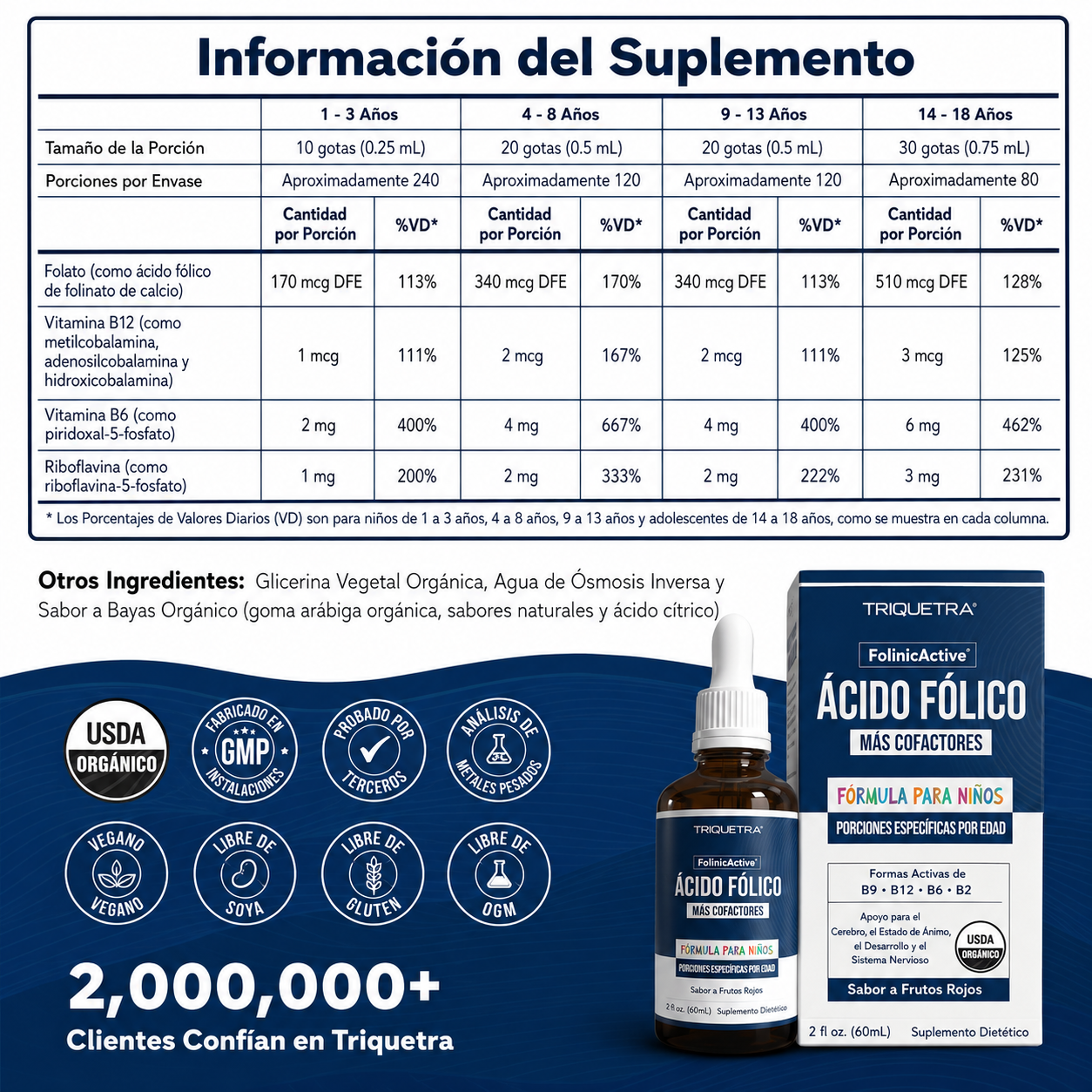 Folinico orgánico Active Kids