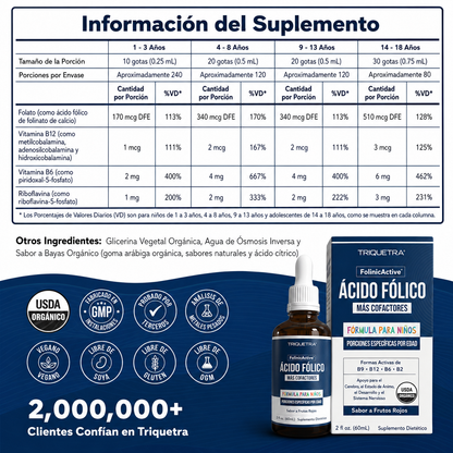 Folinico orgánico Active Kids