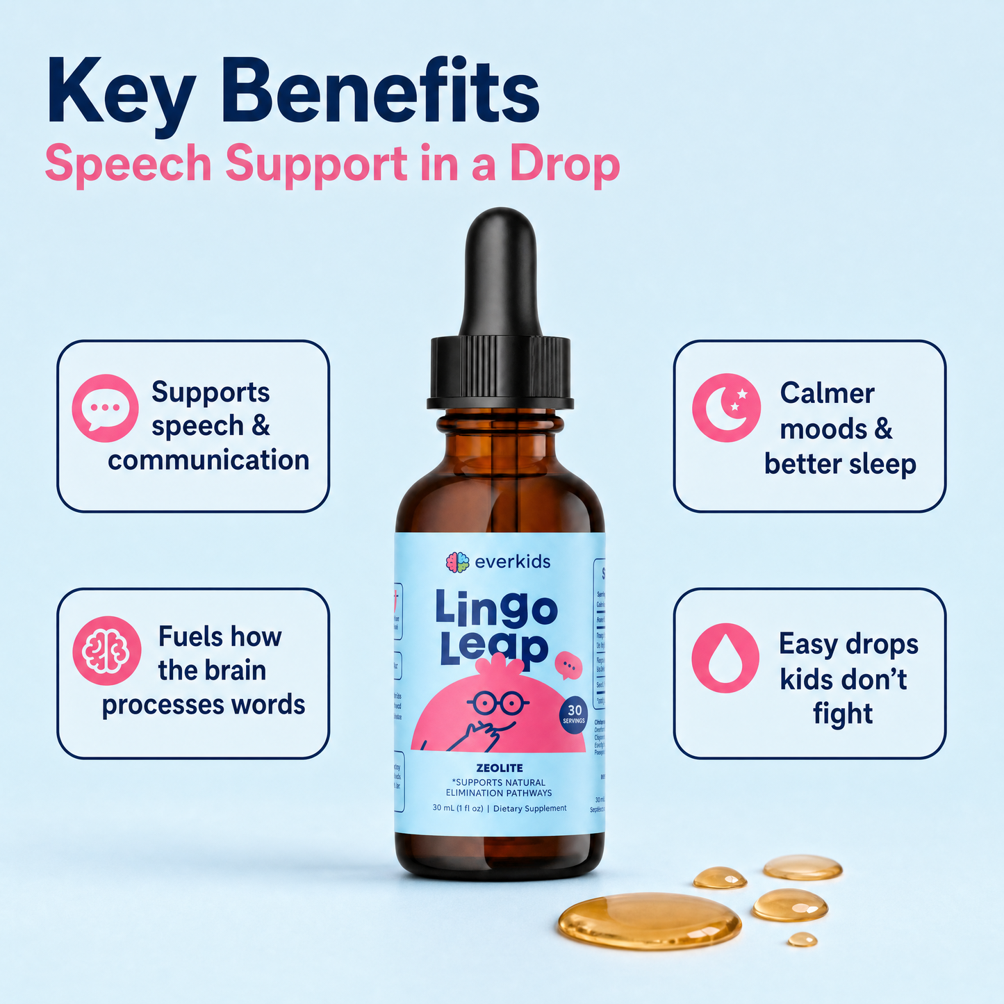 LingoLeap — Speech & Brain Support Drops for Kids