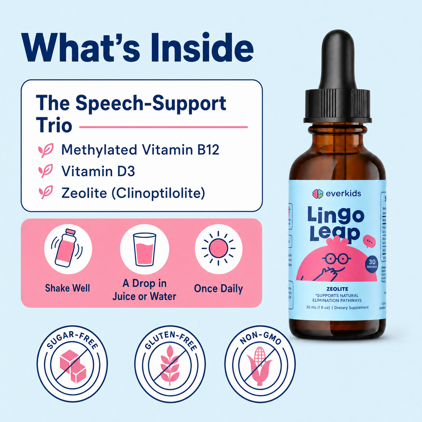 LingoLeap — Speech & Brain Support Drops for Kids
